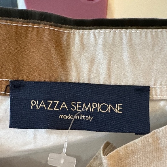 Piazza Sempione Artistic Cream and Brown Blouse - Picture 2 of 3